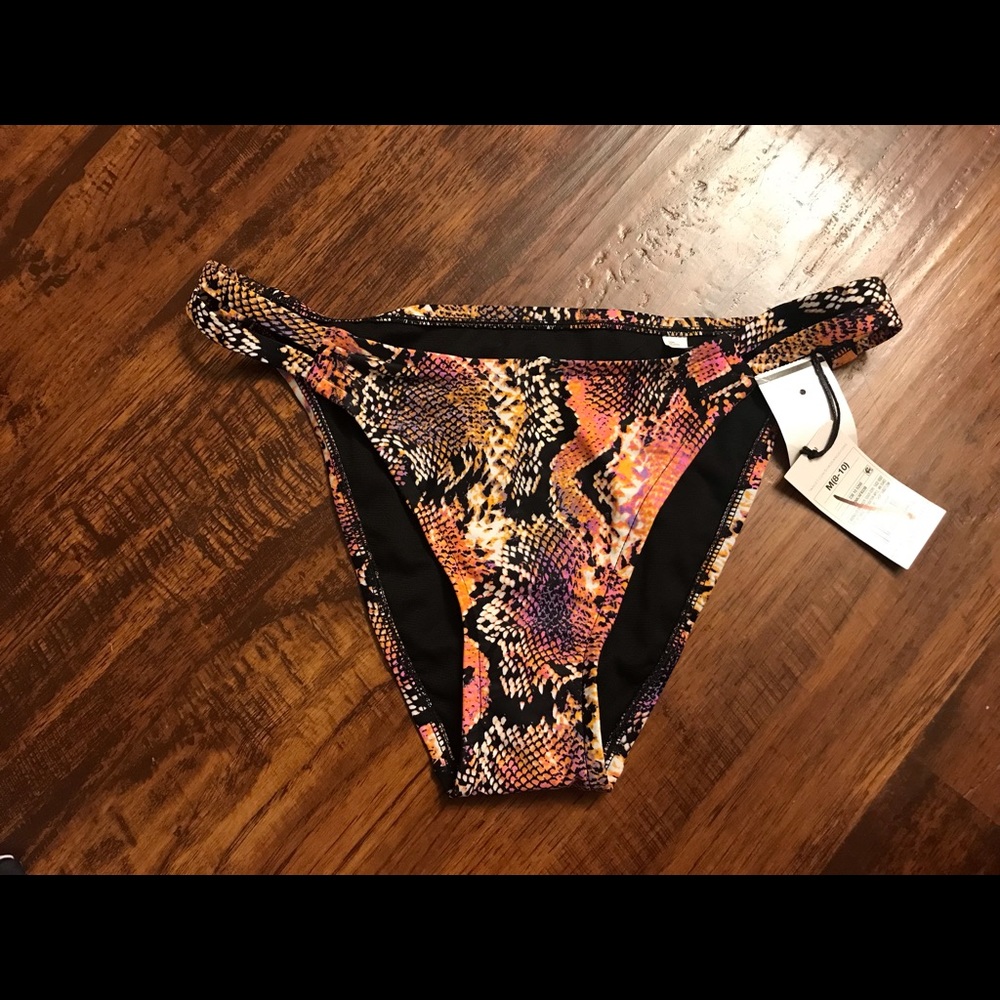 NWT- shade and shore snakeskin print bikini bottom